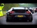 Supercars arriving at yiannimize car meet may 2024