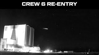 Crew 6 Re-Entry Over Cape Canaveral