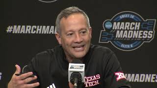 Texas Tech Sweet 16 Postgame Press Conference - 2025 NCAA Tournament