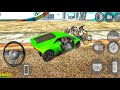 Green Lamborghini Se Kar Diya Accident! Indian Bikes Driving 3D /Android Gameplay