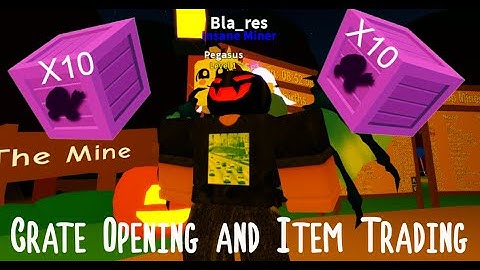 Crate Opening and Item Giveaway! | Roblox Mining Simulator