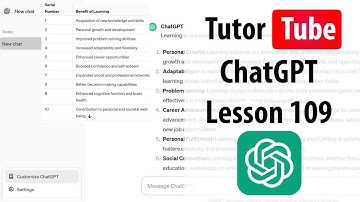 ChatGPT - Lesson 109 - Scholar AI