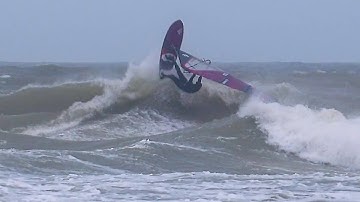 Light Side off Wave Windsurfing Video, Denmark Thy Cold Hawaii Windsurf log 1.Feb 2020