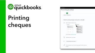 How to record a handwritten cheque and print cheques in QuickBooks Online