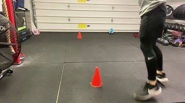 Forward Sprint to diagonal back pedal