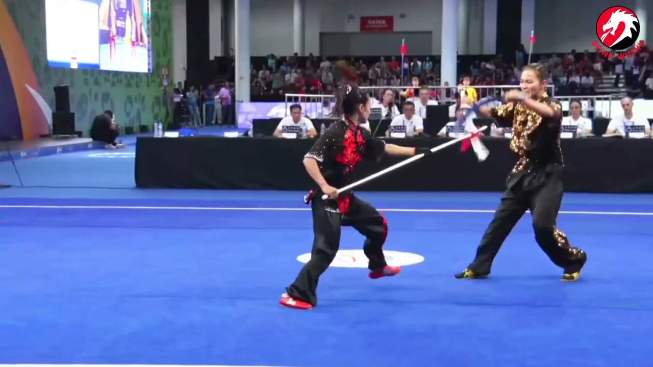 Langlentombi & Nyeman 🇮🇳 (Duilian women) 17th World Wushu Championship 2025, Brazil