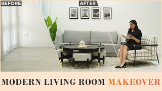 Modern Living Room Makeover 2023 |  How to do best living room makeover | WoodenStreet