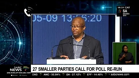 Lawyer for smaller parties objecting election results, Hans-Jurie Moolman