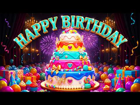 Magical Happy Birthday 2026 🎂🌈 A Colorful 4K Birthday Song