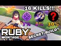 16 KILLS BY RUBY NI IKANJI | RUBY MONTAGE | RUBY BEST BUILD 2023 | ikanji | MOBILE LEGENDS