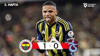 Fenerbahçe (1 - 0) Trabzonspor - Highlights/Özet Trendyol Süper Lig - 2025/26