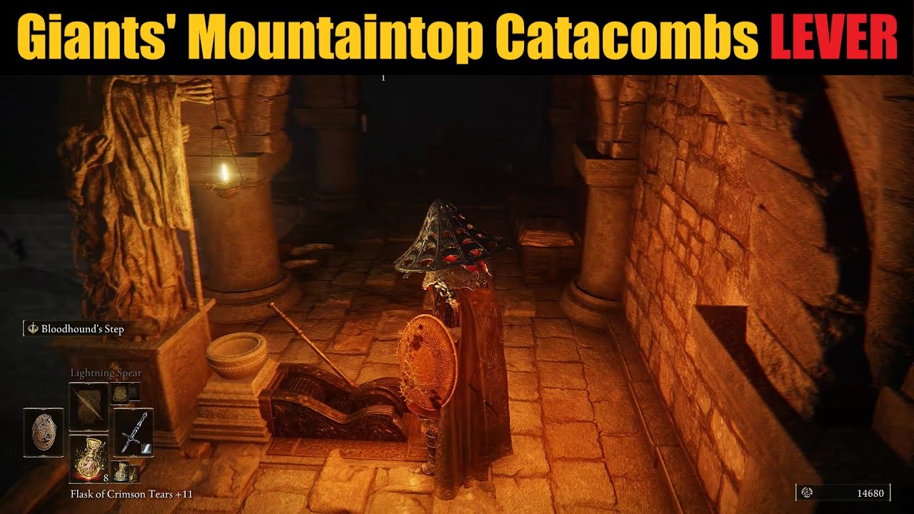 Giants' Mountaintop lever Elden Ring walkthrough YouTube