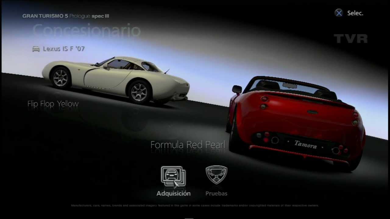 GT5 Prologue SpecIII - Cars