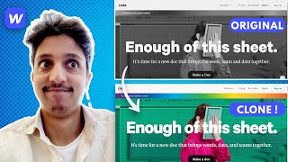 I made a clone of a website using Webflow !