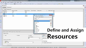 PPM P6 -11 Defining and Assigning Resources