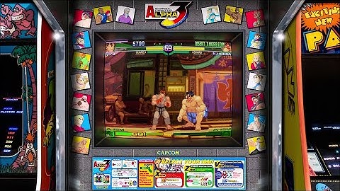 My Street Fighter Alpha 3, Realistic Arcade Bezel with HSM