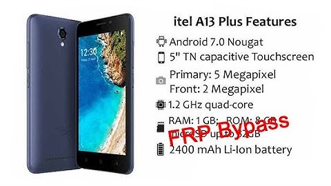 Itel A13 Plas Frp Bypass 100%