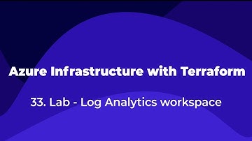 33.Azure Infrastructure with Terraform - Log Analytics workspace