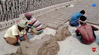 HOW RAW BRICKS ARE MADE IN BD || OLD HAND CLAY BRICKS MAKING SYSTEM.