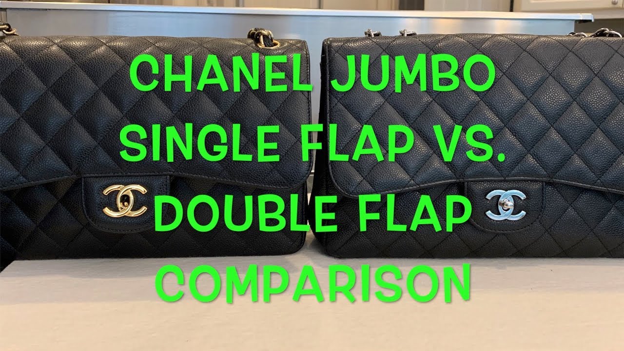 CHANEL JUMBO SINGLE FLAP VS. DOUBLE FLAP 