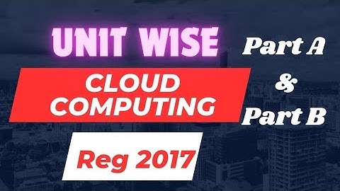 How to pass in Cloud Computing subject in Anna university regulation 2017