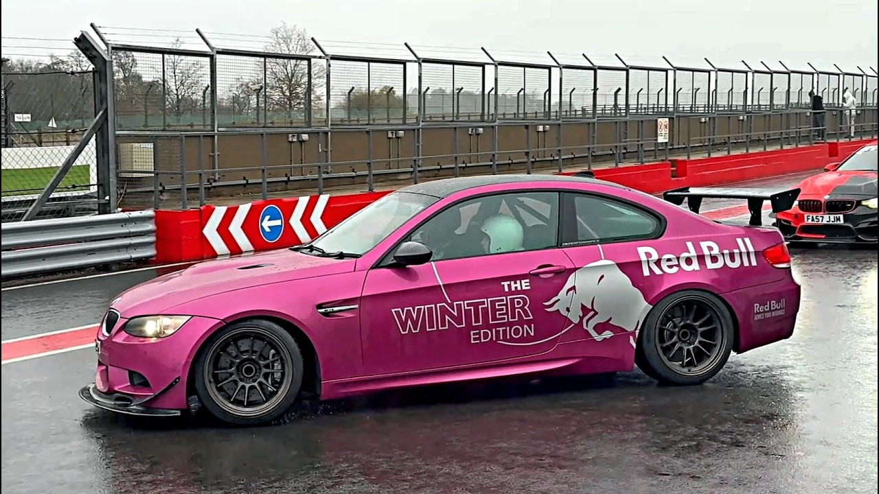 22/11/2025 (Extremely wet) Donington Park, OpenTrack Event RAW sound, Radical, Lots of  BMW M models