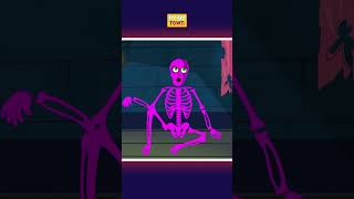 Skeletons Crazy Act 💀😂 #shorts #skeletons #kids  #teeheetown