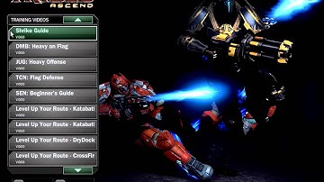 Tribes Ascend: Interactive Menu: Training: Video Tutorials 3