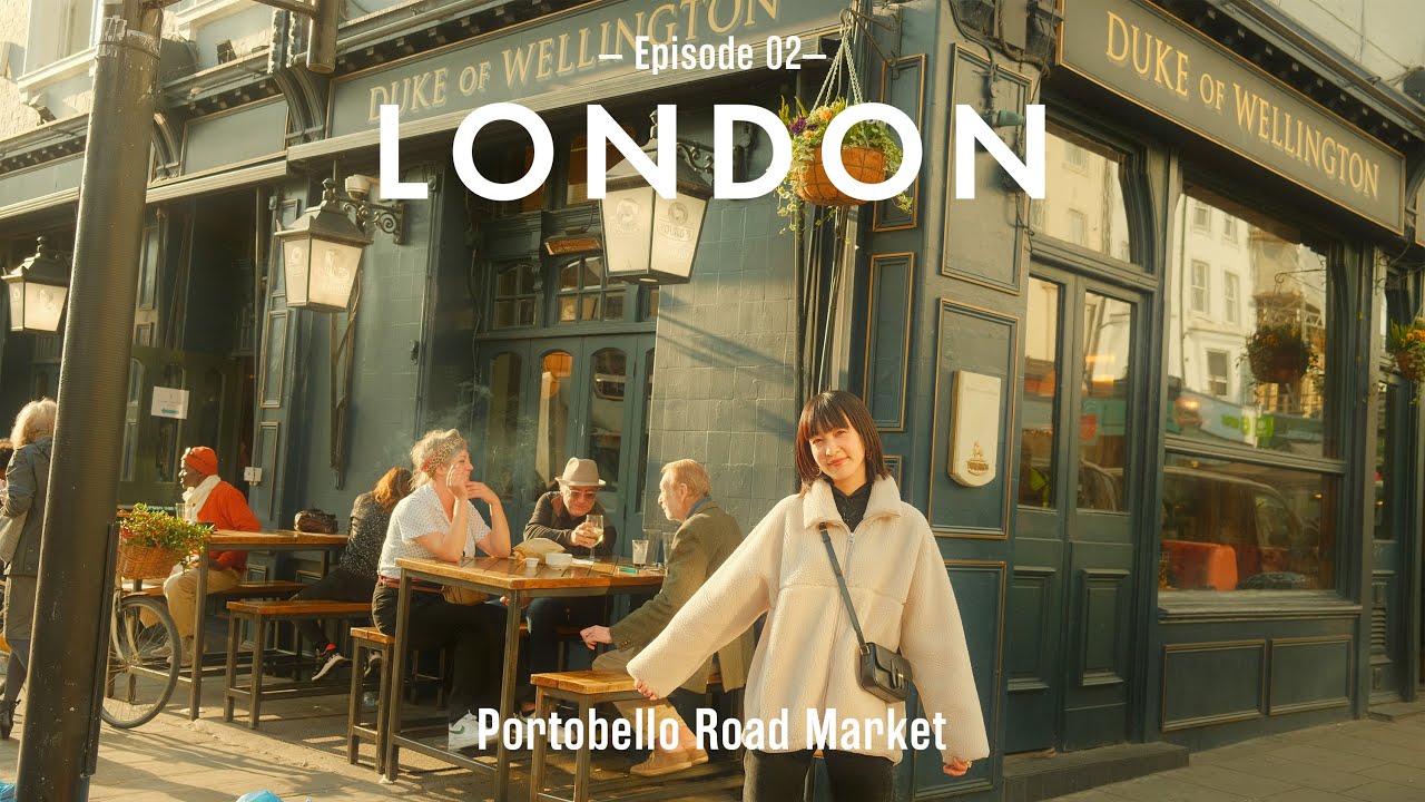 【ロンドン ES 02】ノッティングヒル・ポートベローマーケットでお買い物♪ #なぎ散歩 #ロンドン #ポートベローマーケット #イギリス #イギリス旅行 @nagisa TV+