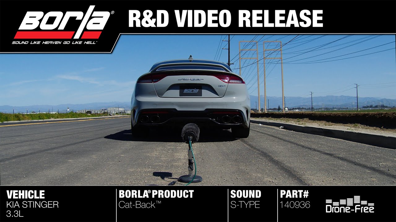 Borla Exhaust for 20222023 Kia Stinger 3.3L YouTube