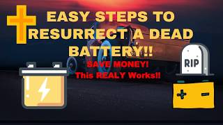 Dead Battery? Resurrect / Recharge Dead Car Battery! You can bring your car battery back to life!