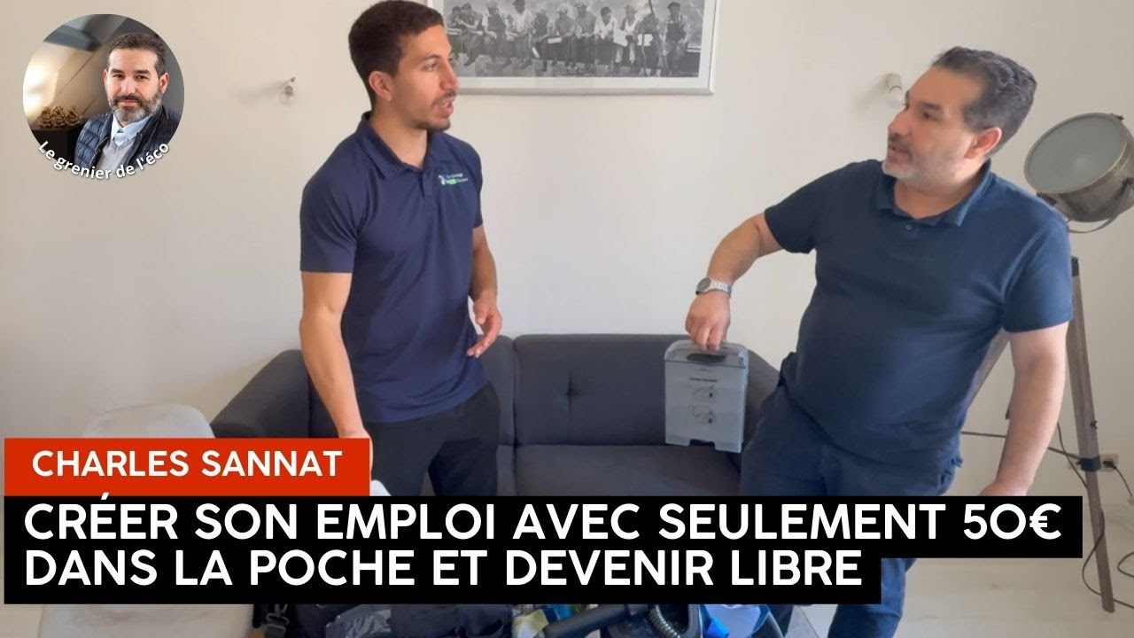Chômage, reconversion, comment créer son emploi avec seulement 50€ en poche et devenir libre !