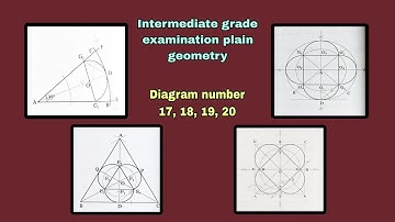 intermediate drawing grade examination  geometry , diagram number -17,18,19,20