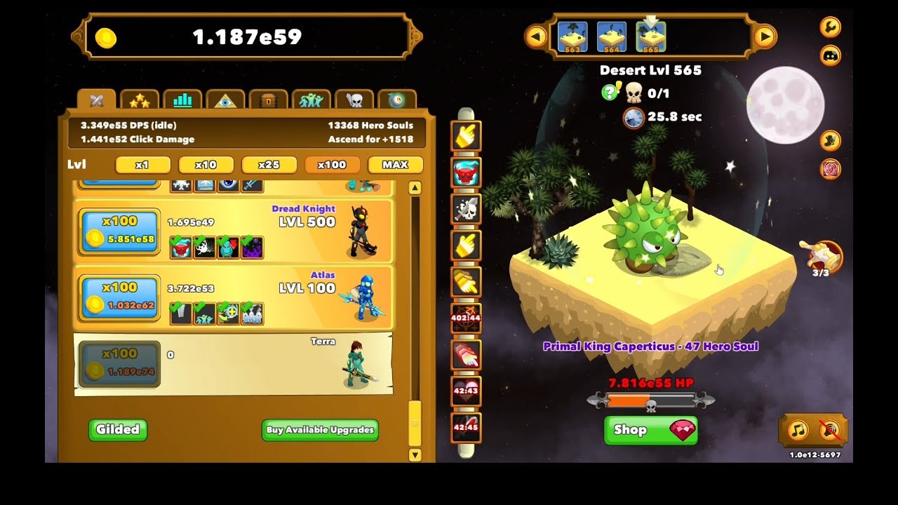 Let's Play Clicker Heroes - Folge 022 - bis LVL 709 - no commentary