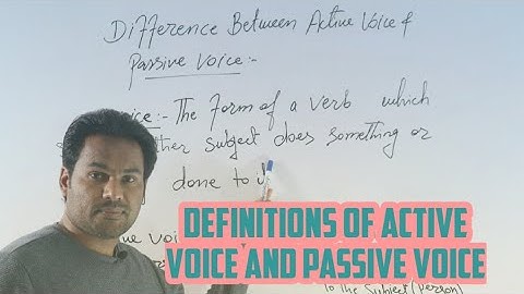 Definitions of Active Voice and Passive, Lec#06 BY ZAGHAM ABBAS