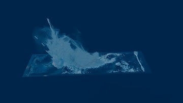 heavy chain creating splashes on Water