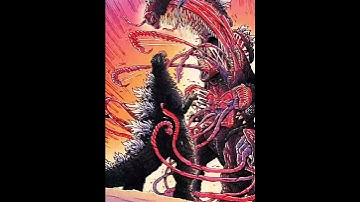 GODZILLA IN HELL X MUSHROOM GODZILLA #edit #shorts #godzilla #analoghorror #mushroomcloud