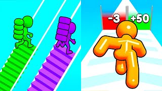 Layer Man 3D vs Tall Man Run 🧱 🏃 Max Levels Gameplay Walkthrough Android iOS 4D9J