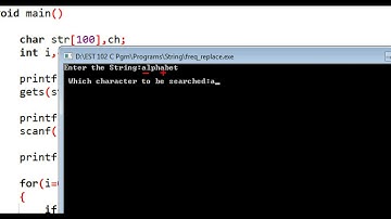 Find & Replace Character in a String using C Program