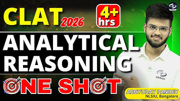 CLAT 2026 Analytical Reasoning One Shot | CLAT Exam Preparation | Abhyuday Pandey