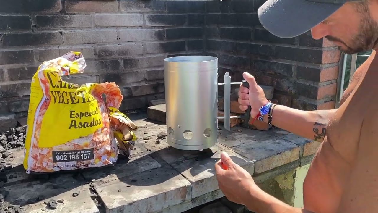 Encendedor de viña para barbacoa