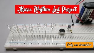 World Simplest Music Rhythm led project || on breadboard