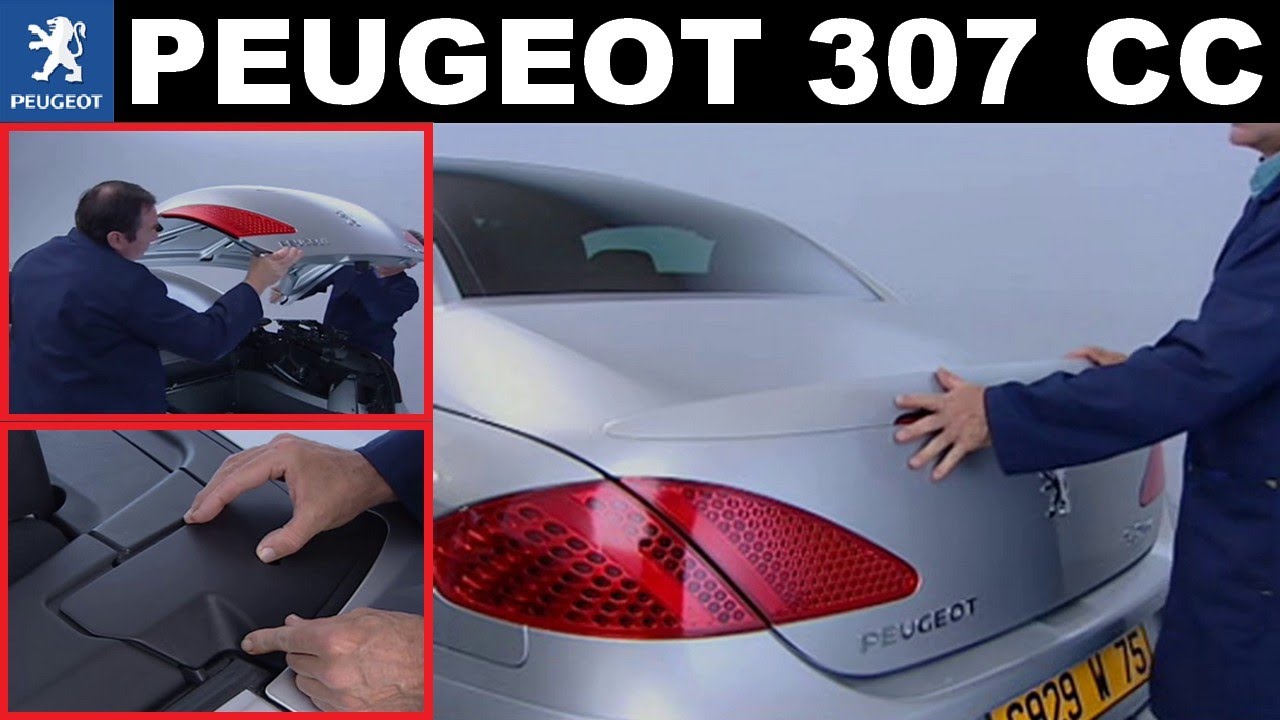 Bache protection coffre Peugeot 307 CC dal 2003- sur mesure