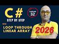 C# Loop through array – Beginner Friendly Tutorial –  Csharp programming 2026