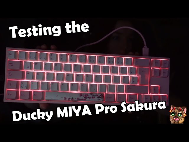 Reviewing the Ducky MIYA Pro Sakura keyboard! - YouTube