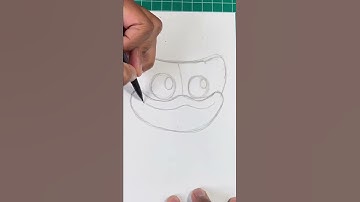 How To Draw Huggy Wuggy | Poppy Playtime Game #art #drawing #poppyplaytime #shorts