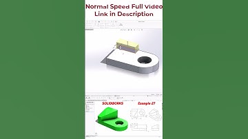 Quick 3D Modeling in SolidWorks – Beginner Example #Shorts #solidworks #ansysfluent
