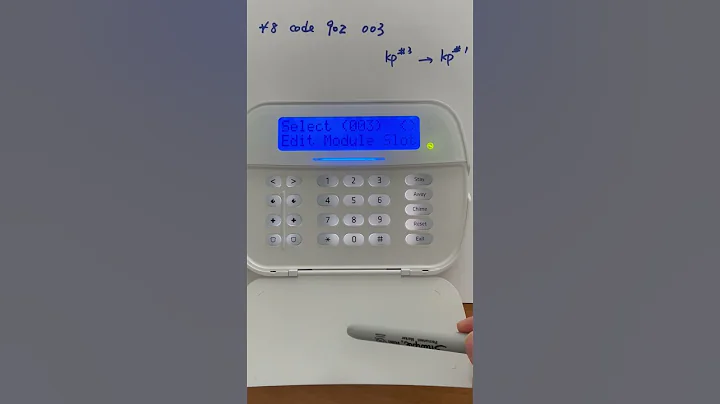 DSC NEO edit the keypad slot number