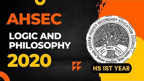 HS 1st Year Logic and Philosophy Question Paper 2020 | AHSEC HS 1st Year Logic Question Papers
