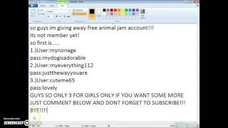 animal jam member accounts